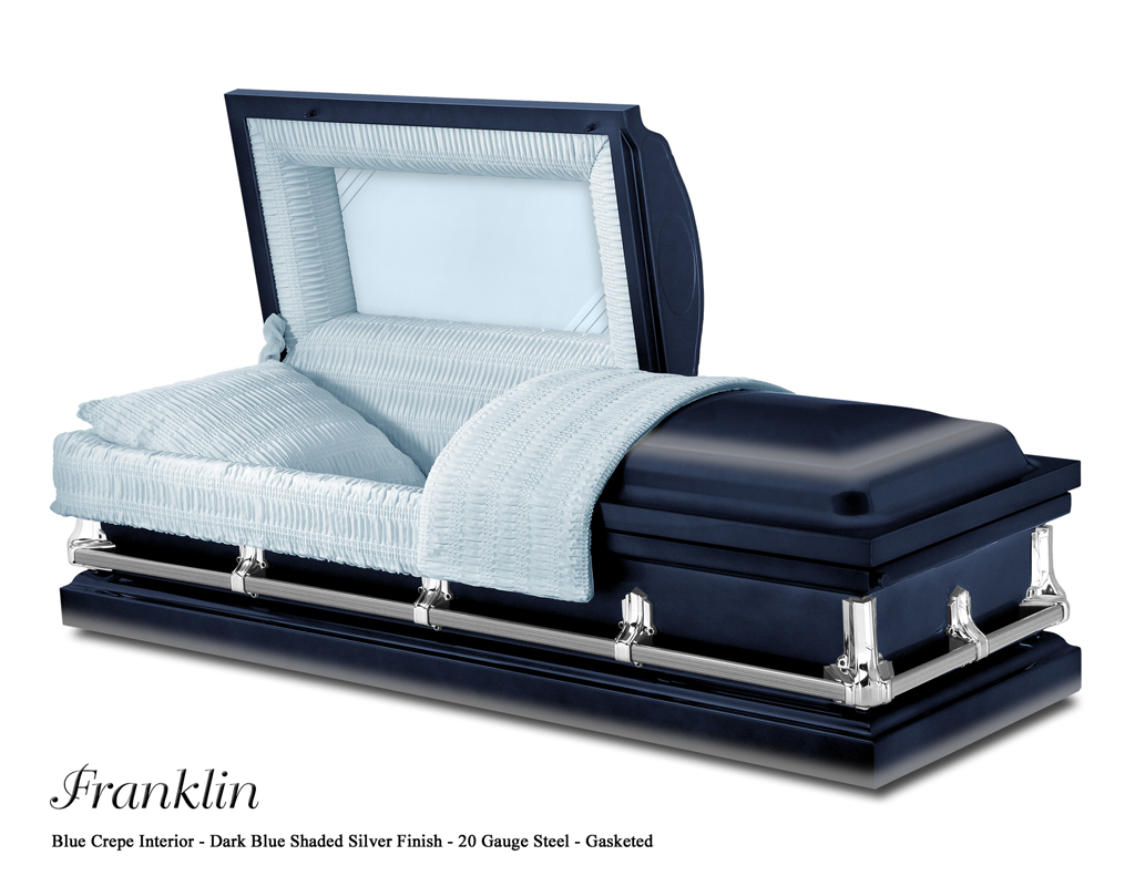 Franklin Dark Blue Shaded Silver PRINT